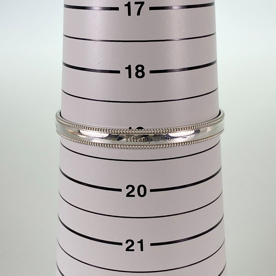 ティファニー TIFFANY&Co. ミルグレイン Sv925 バングル sss【中古