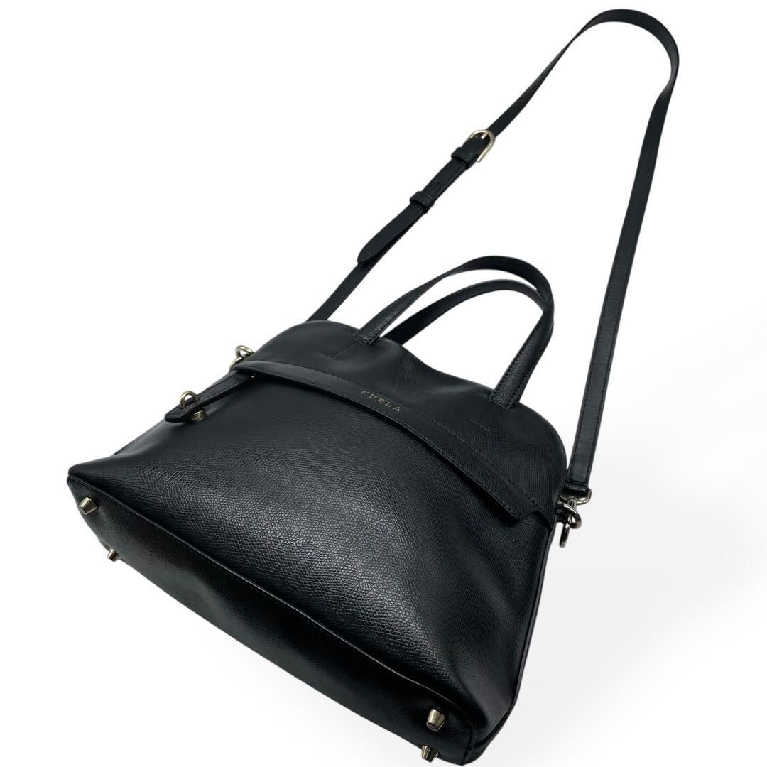極美品 FURLA フルラ 2way ハンドバッグ ショルダーバッグ バイパー