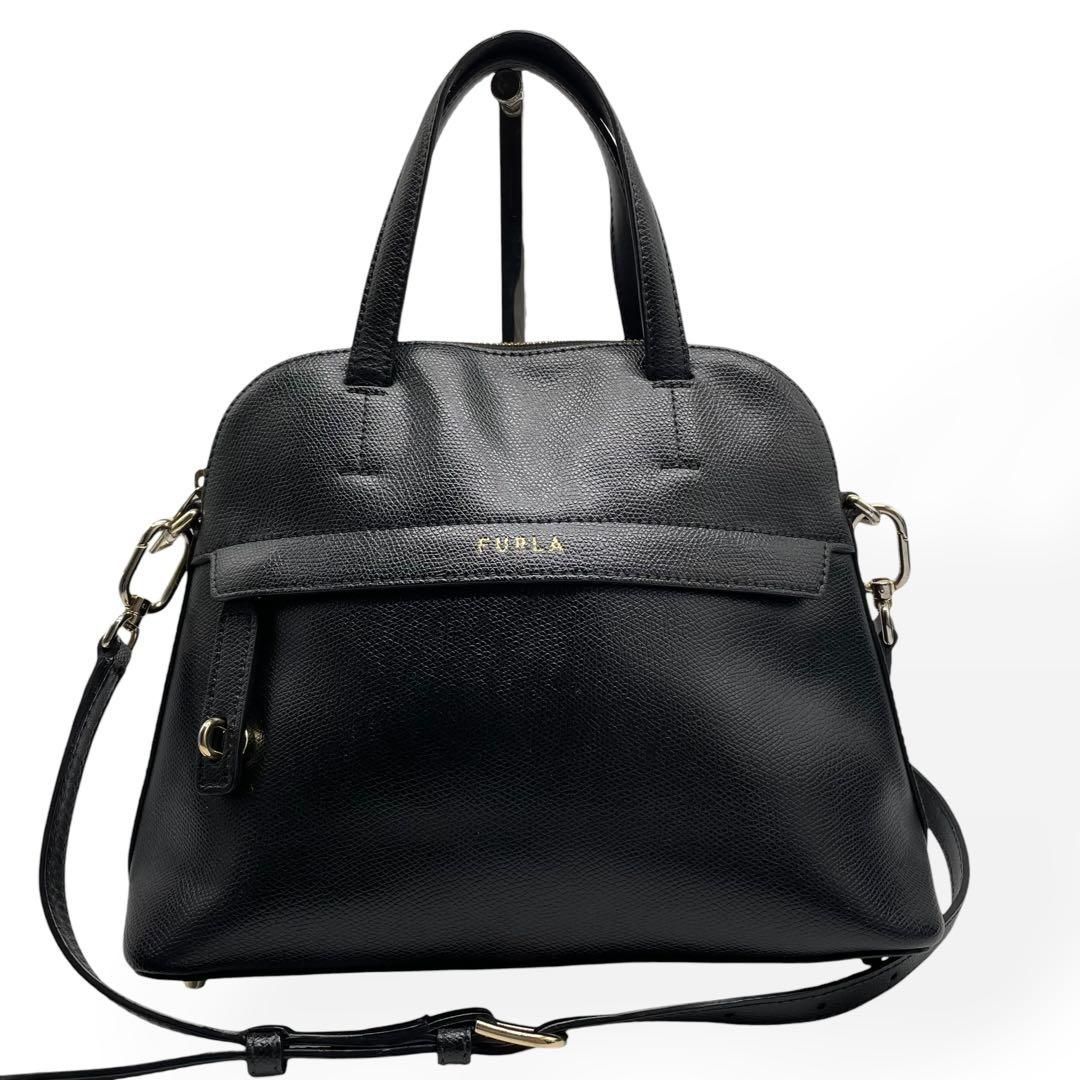 極美品 FURLA フルラ 2way ハンドバッグ ショルダーバッグ バイパー