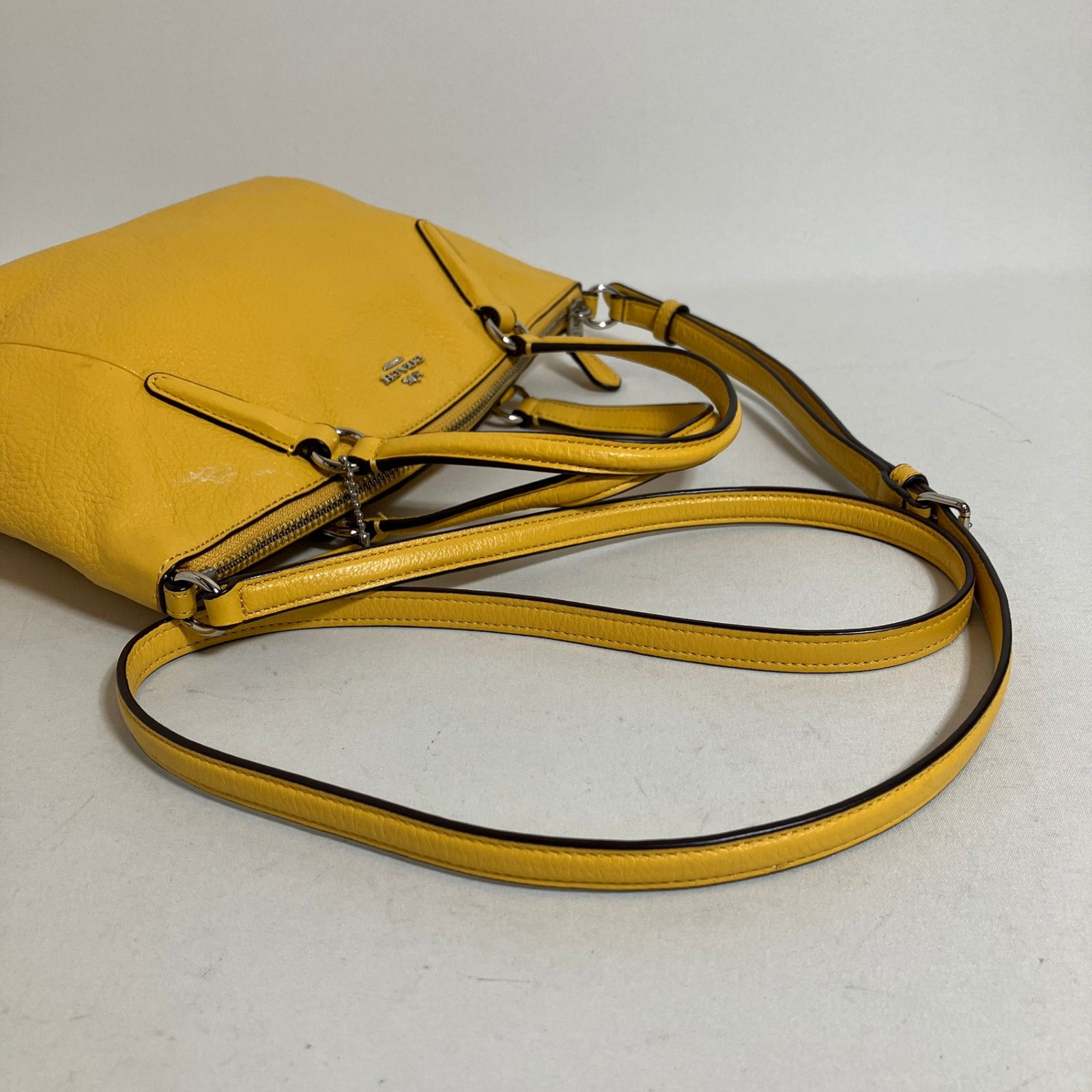 2512-256｜美品｜コーチ 2WAYハンドバッグ レザー イエロー - メルカリ