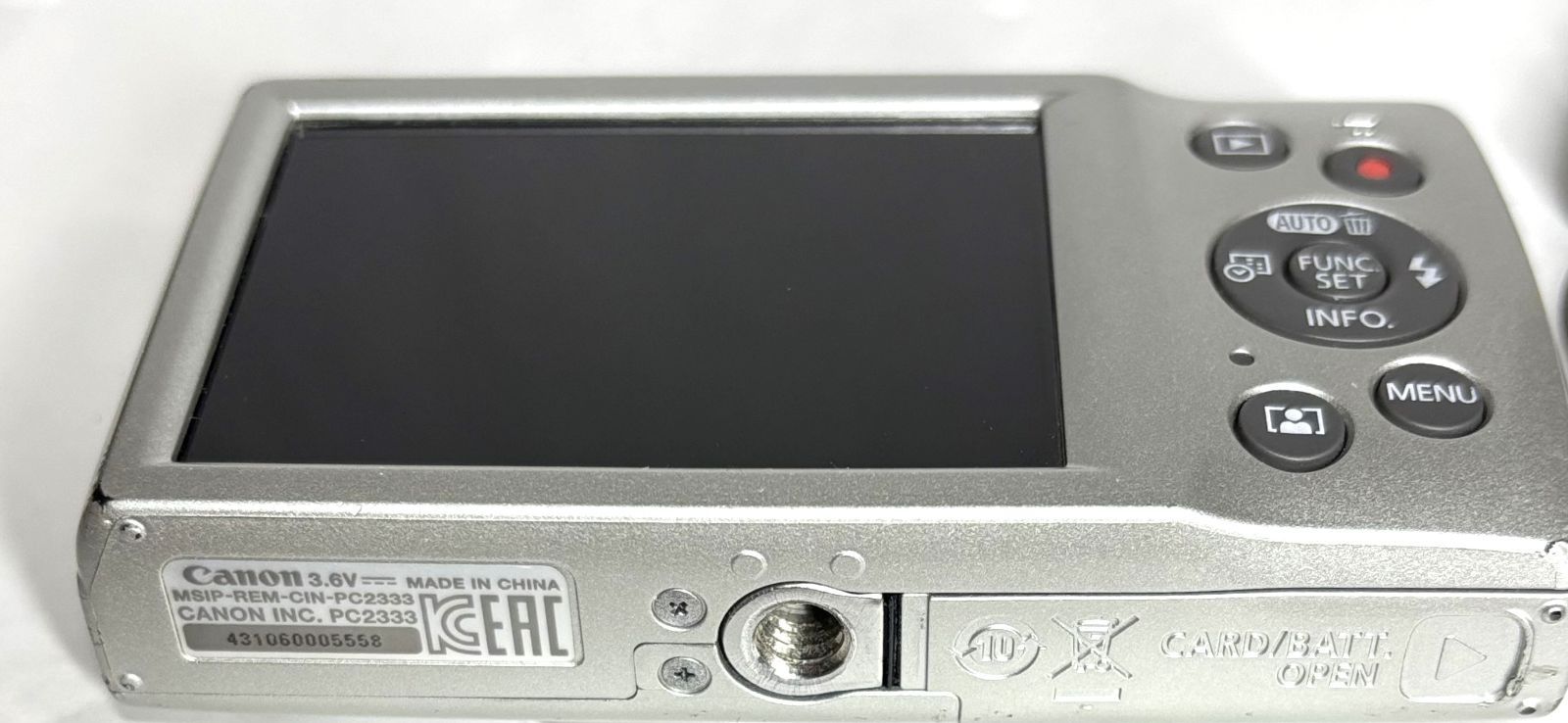 Canon IXY 200 PC2333 HD 20MP 8x デジタルカメラ silver 基本動作確認
