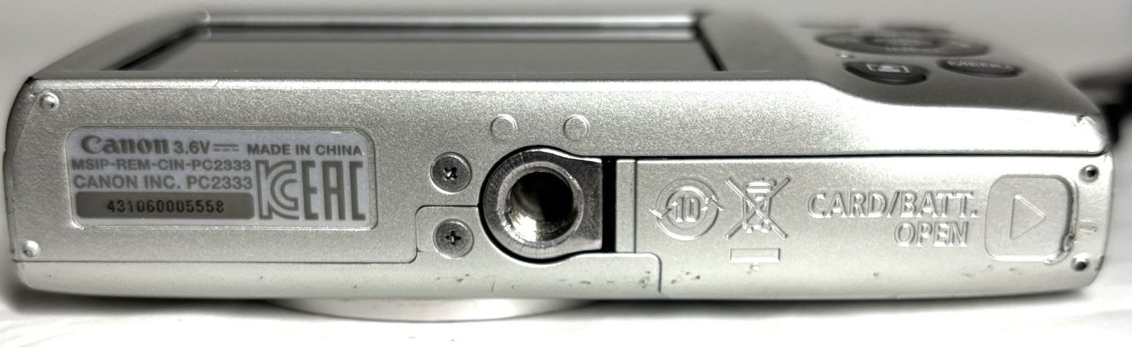 Canon IXY 200 PC2333 HD 20MP 8x デジタルカメラ silver 基本動作確認