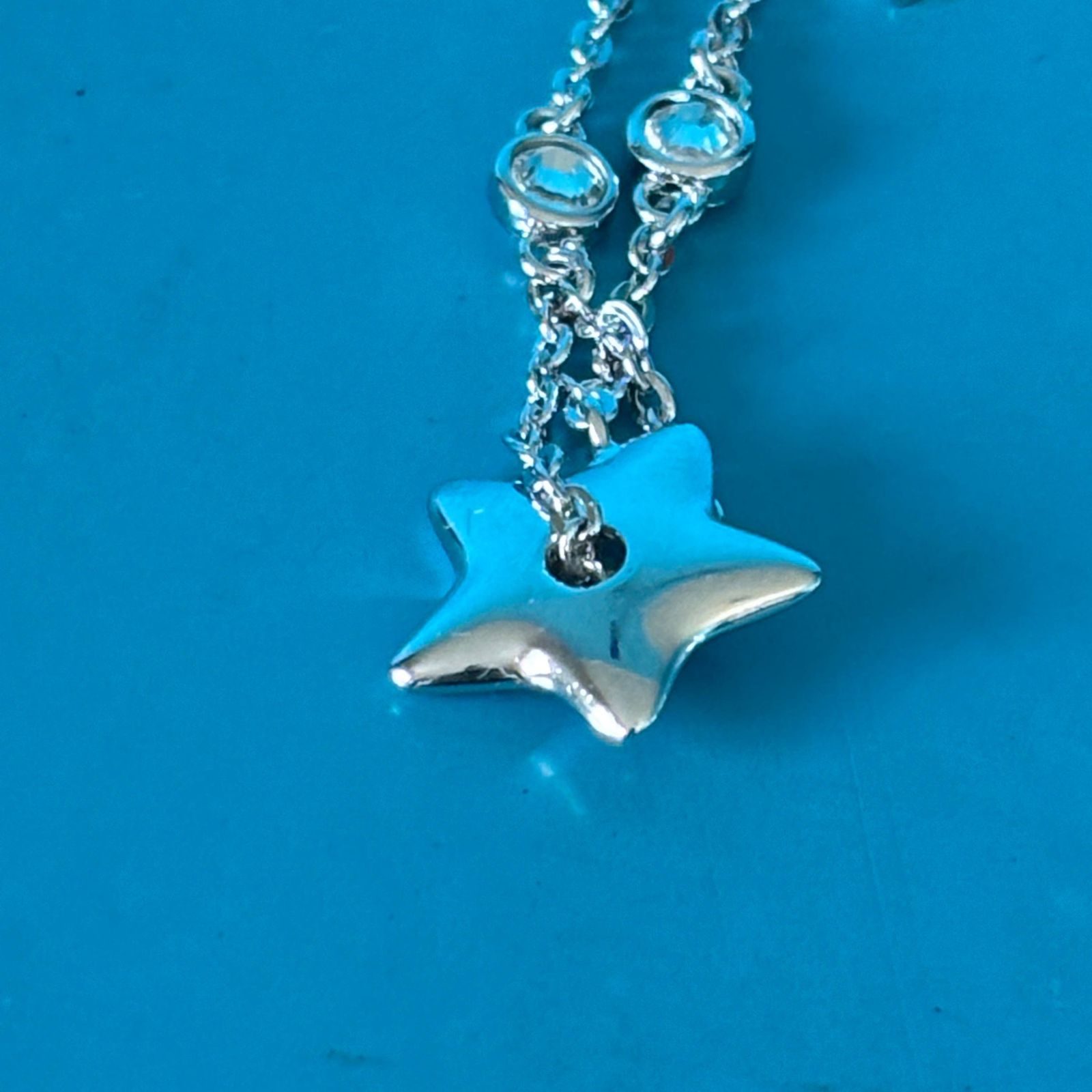 A153 Dior ディオール ブレスレット スター 星 クリスタル シルバー