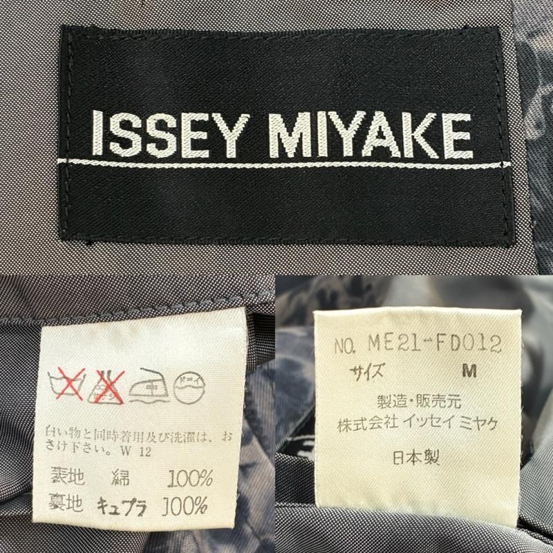 イッセイミヤケ 90s 黒タグ 1992ss マーブル ブリーチ 総柄 4釦