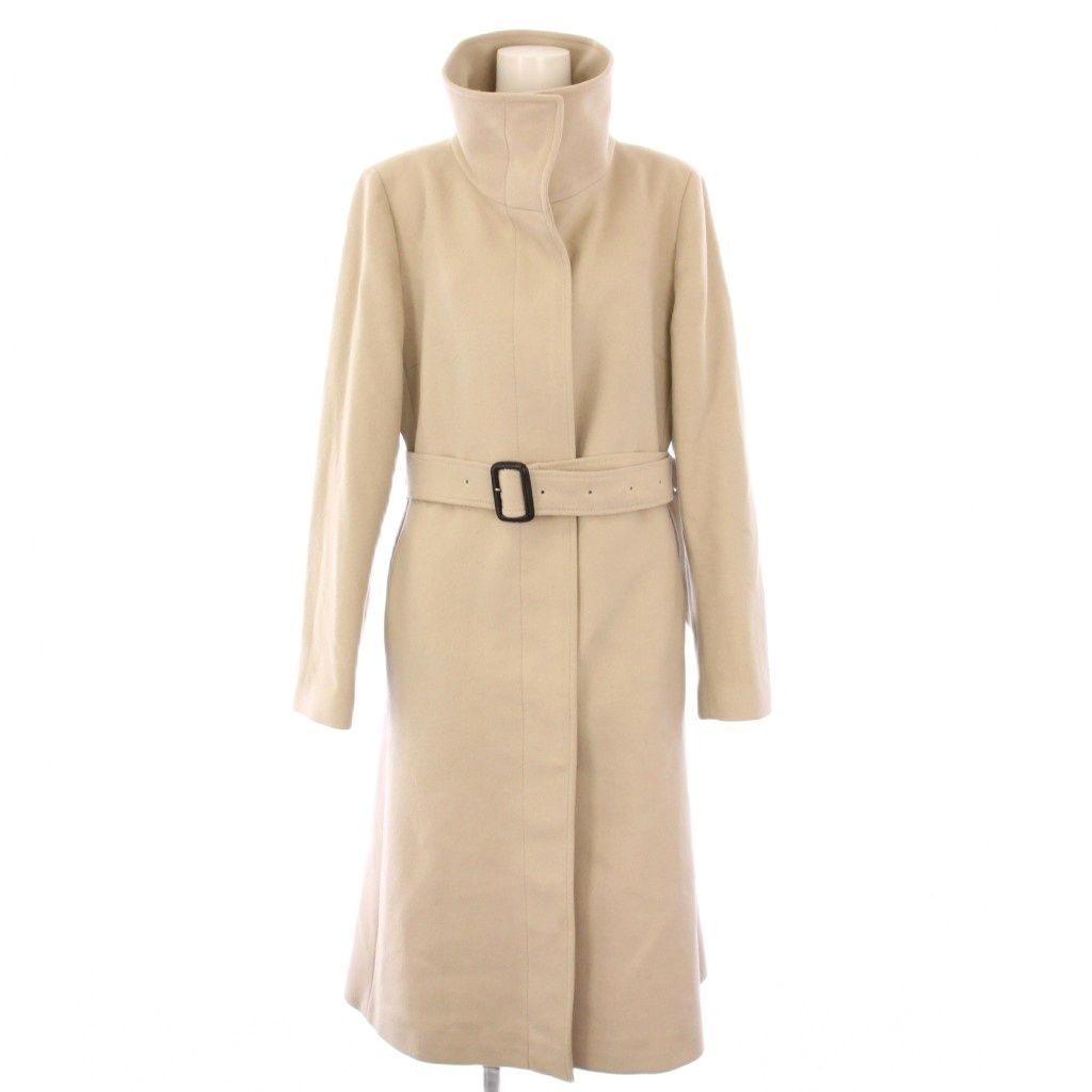 バーバリーロンドン カシミヤ混 ベージュ コート 40 バーバリー ロンドン BURBERRY LONDON スタンドカラーコート アウター