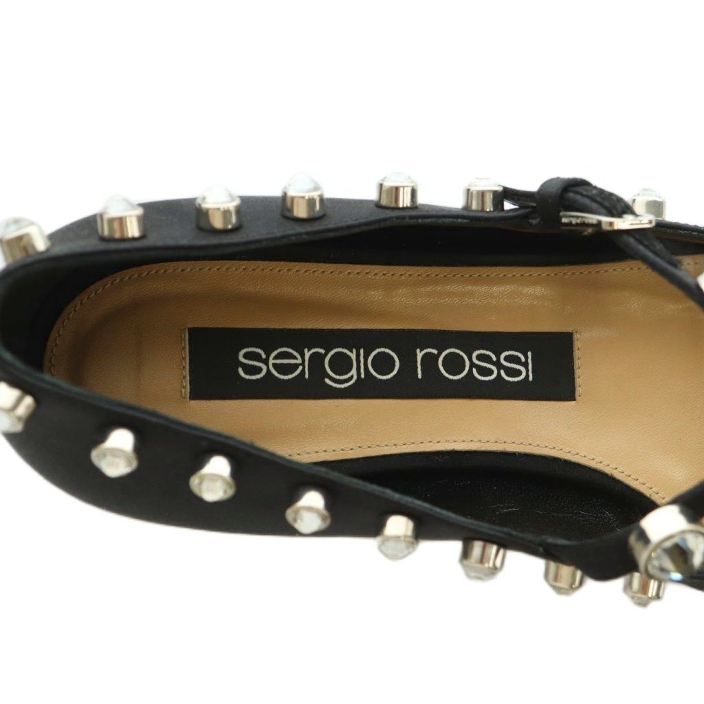 セルジオロッシ Sergio rossi SR1 パンプス ポインテッドトゥ ビジュー