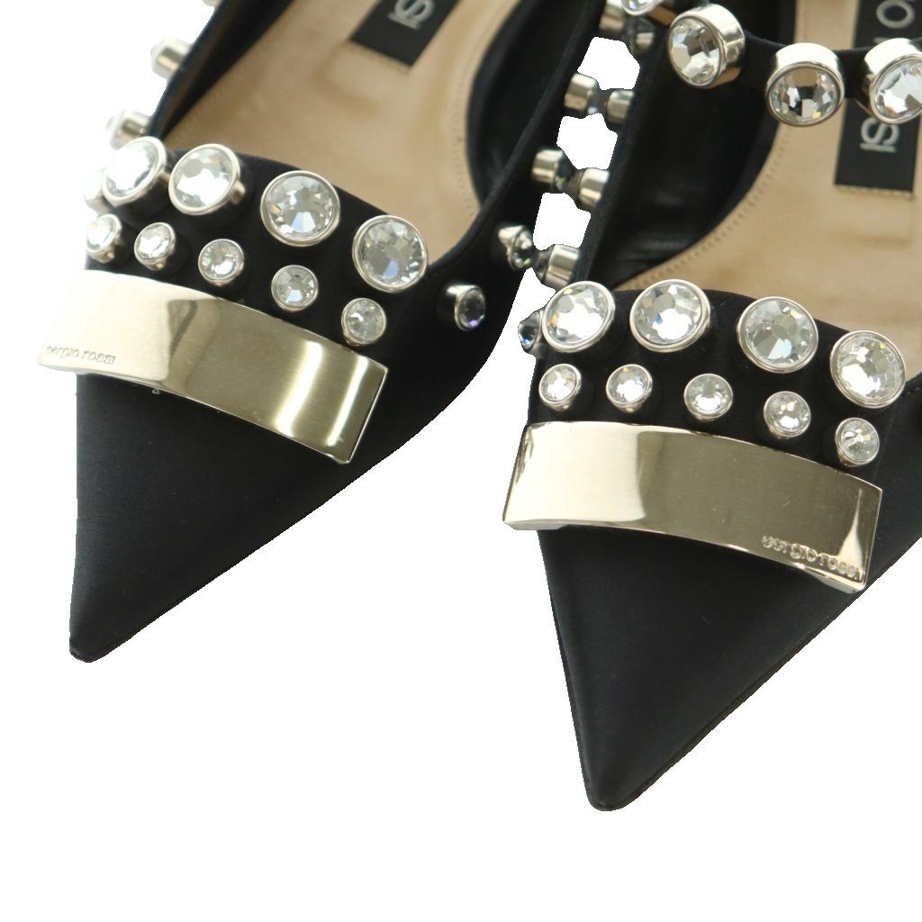 セルジオロッシ Sergio rossi SR1 パンプス ポインテッドトゥ ビジュー