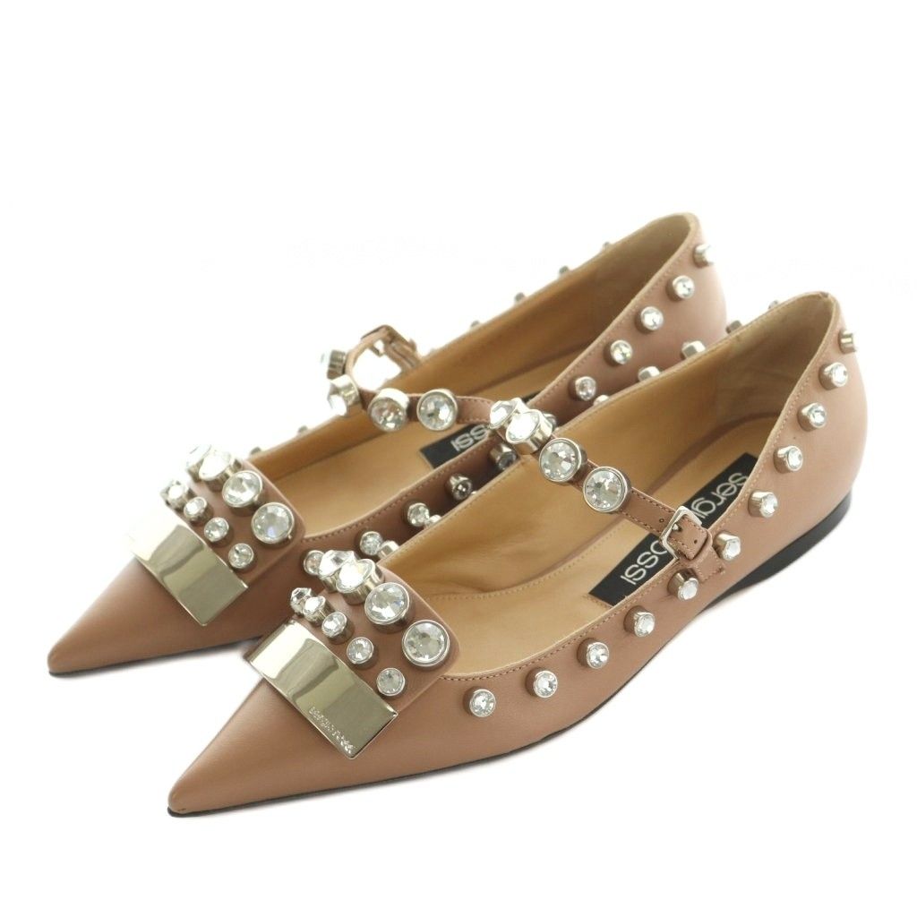 セルジオロッシ Sergio rossi SR1 パンプス ポインテッドトゥ ビジュー