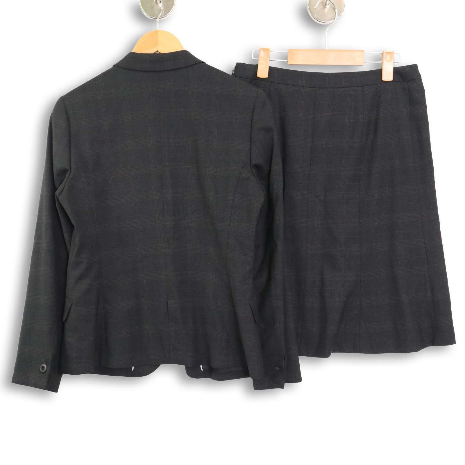 LES MUES レミュー 秋冬☆ チェック ジャケット スカート セットアップ