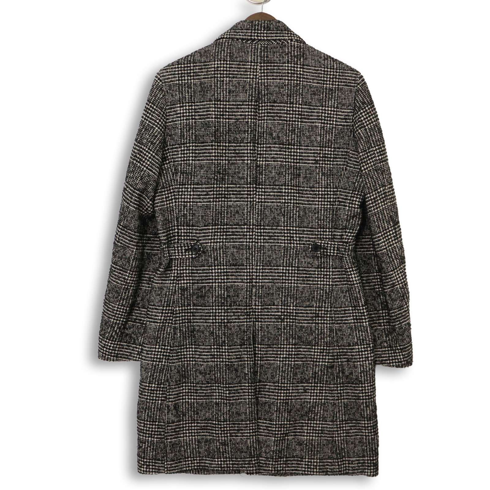 未使用級✨ミッシェルクランオム チェスターコート イタリア生地 ツイード調 46 MICHEL KLEIN HOMME ミッシェルクラン オム 秋冬☆ グレンチェック