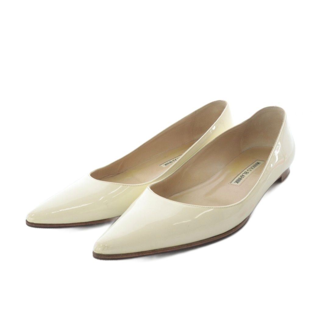 マノロブラニク MANOLO BLAHNIK パンプス フラット ポインテッドトゥ