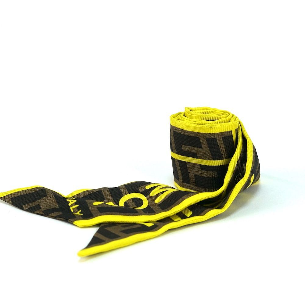 FENDI フェンディ WRAPPY ラッピー スカーフ FFロゴ ズッカ柄 シルク