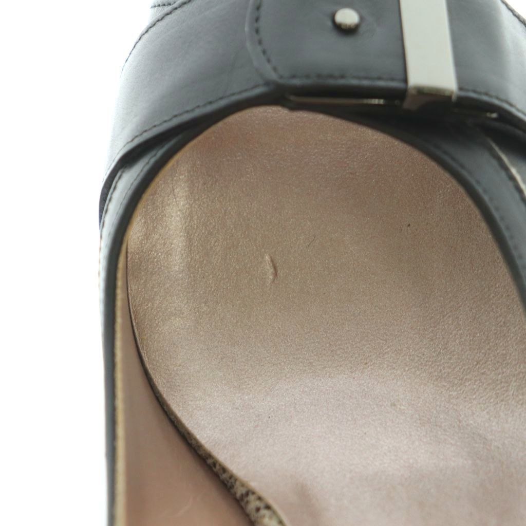 銀座かねまつ GINZA Kanematsu パンプス オープントゥ ピンヒール