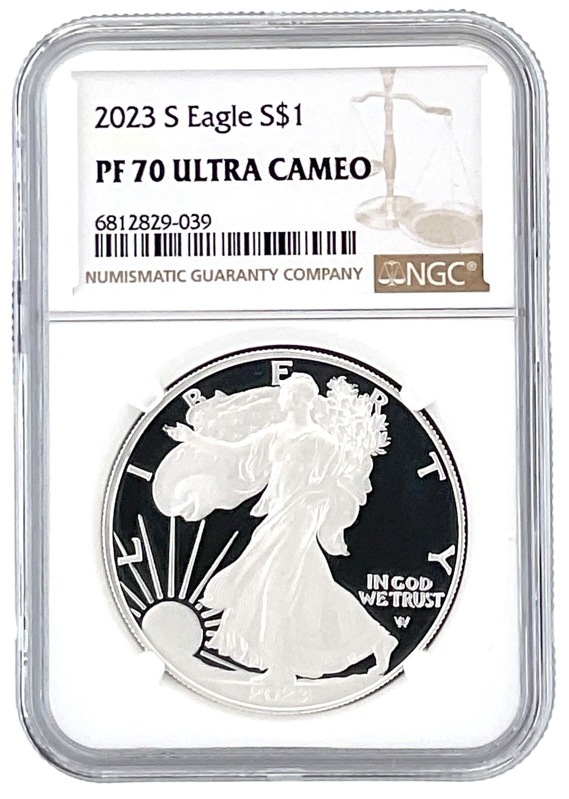 2023 S 1オンス シルバー イーグル プルーフ NGC PF70 ウルトラカメオ