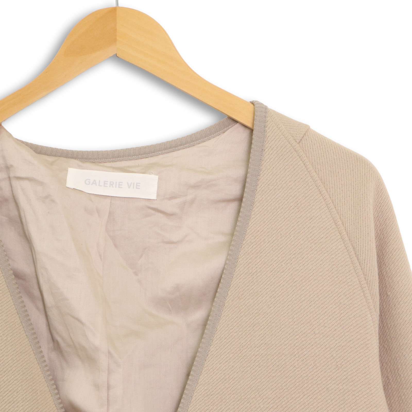 GALERIE VIE ギャルリーヴィー 秋冬☆ ロング ノーカラー カーディガン