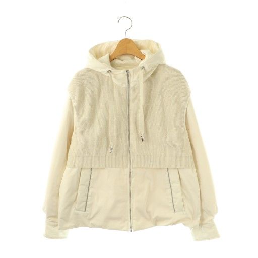 ブランベール blancvert CASHMERE ダウンジャケット ジップアップ