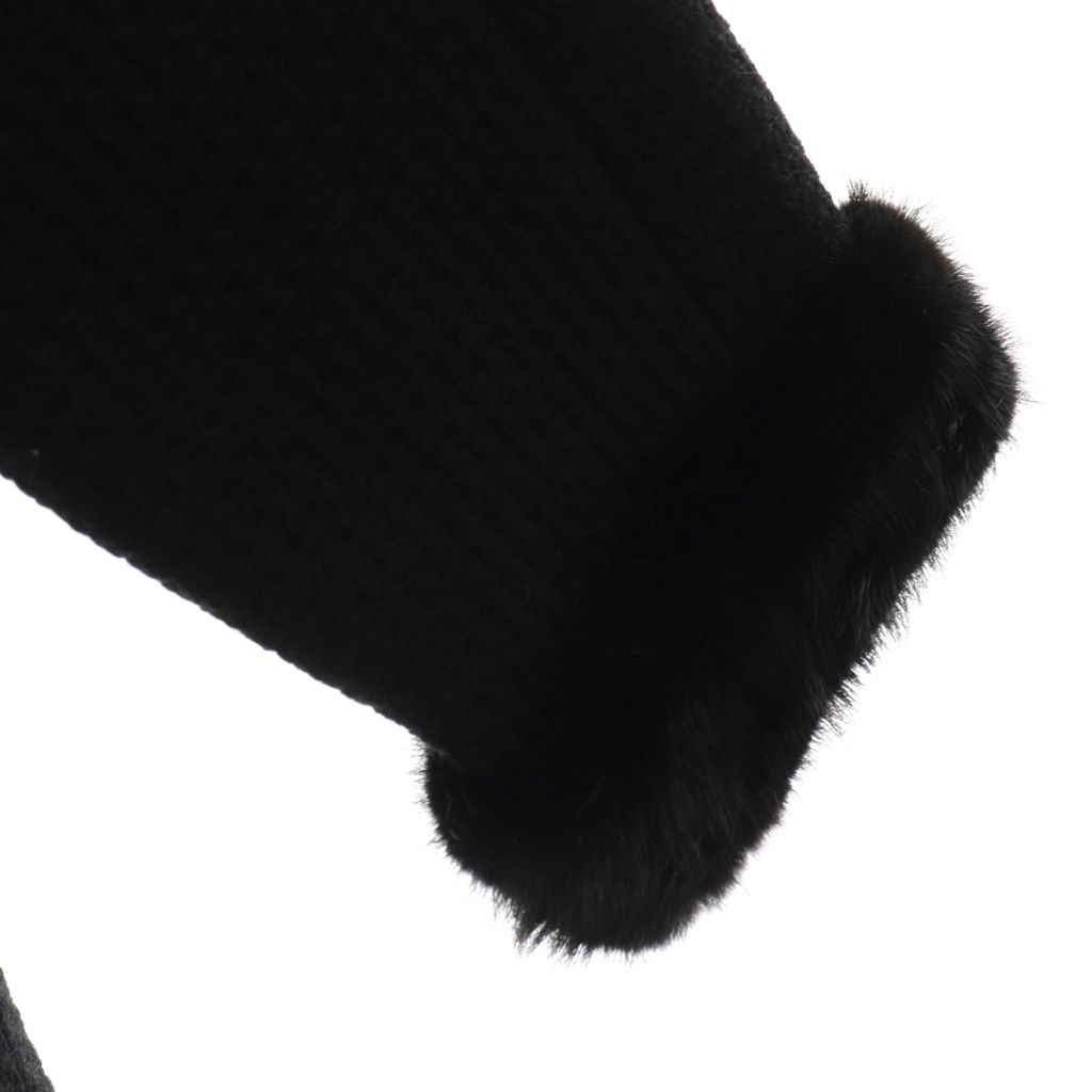 アドーア ADORE ノーカラー コート アウター ウール ミンクファー 385  