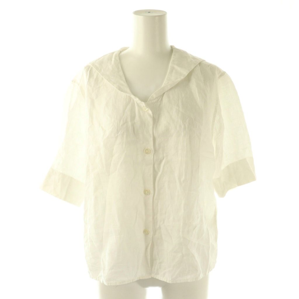 マーガレットハウエル MARGARET HOWELL セーラーカラー 半袖ブラウス