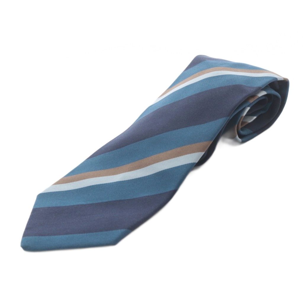 ルイジボレッリ LUIGI BORRELLI ネクタイ レジメンタル シルク