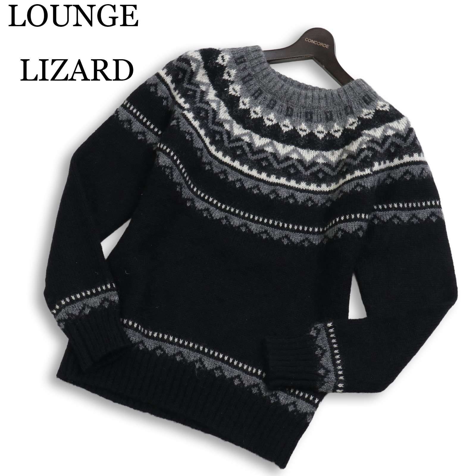 LOUNGE LIZARD ラウンジリザード 秋冬 ウール混 モヘヤ☆ フェアアイル 