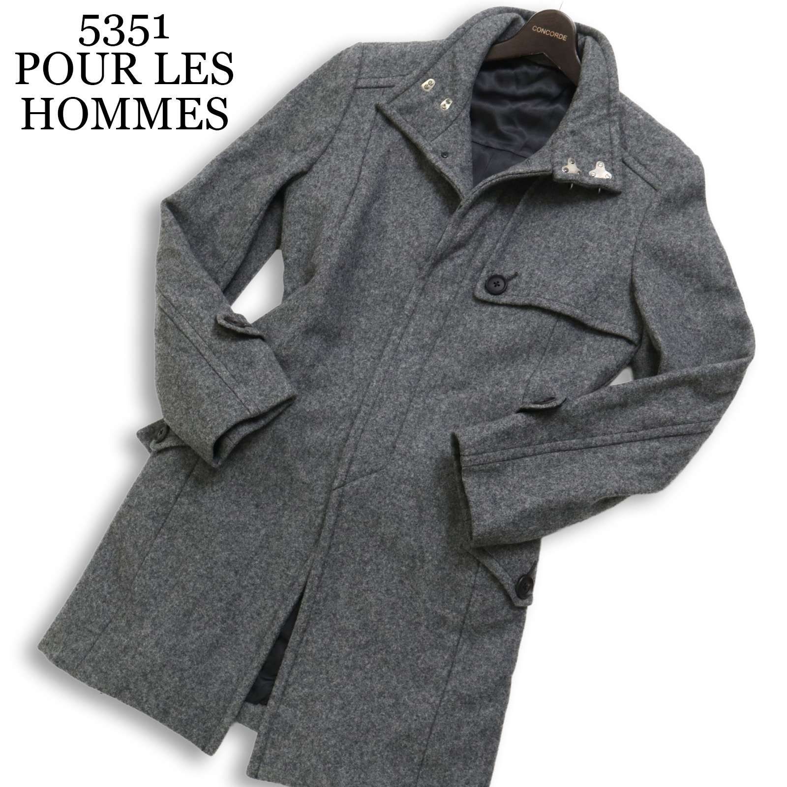 5351 POUR LES HOMMES 5351プールオム 秋冬☆ ウール スリム トレンチ
