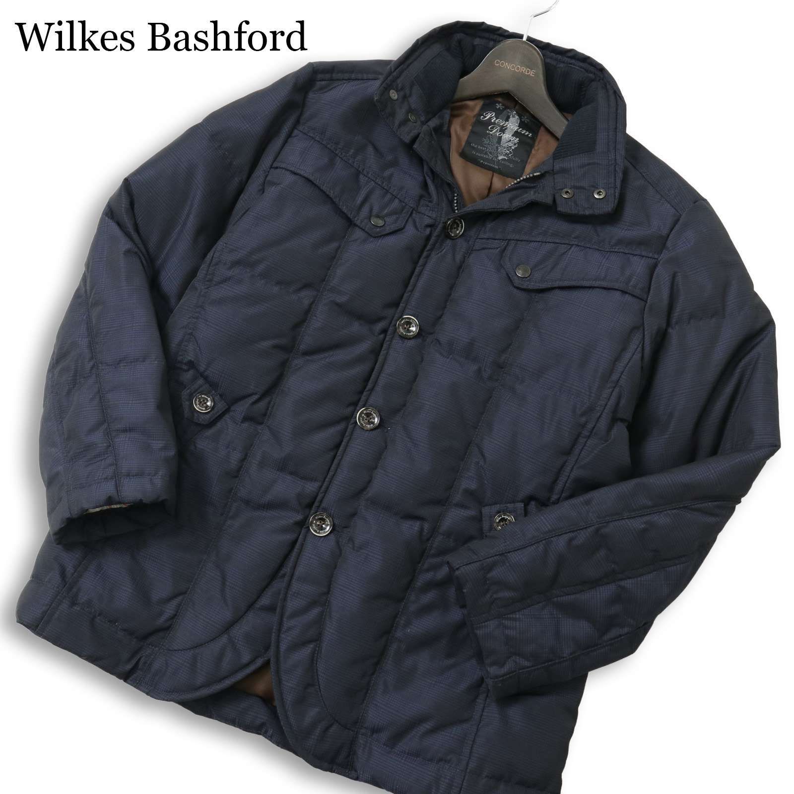 Wilkes Bashford タカキュー 秋冬☆ チェック柄 フード収納 トラベル 