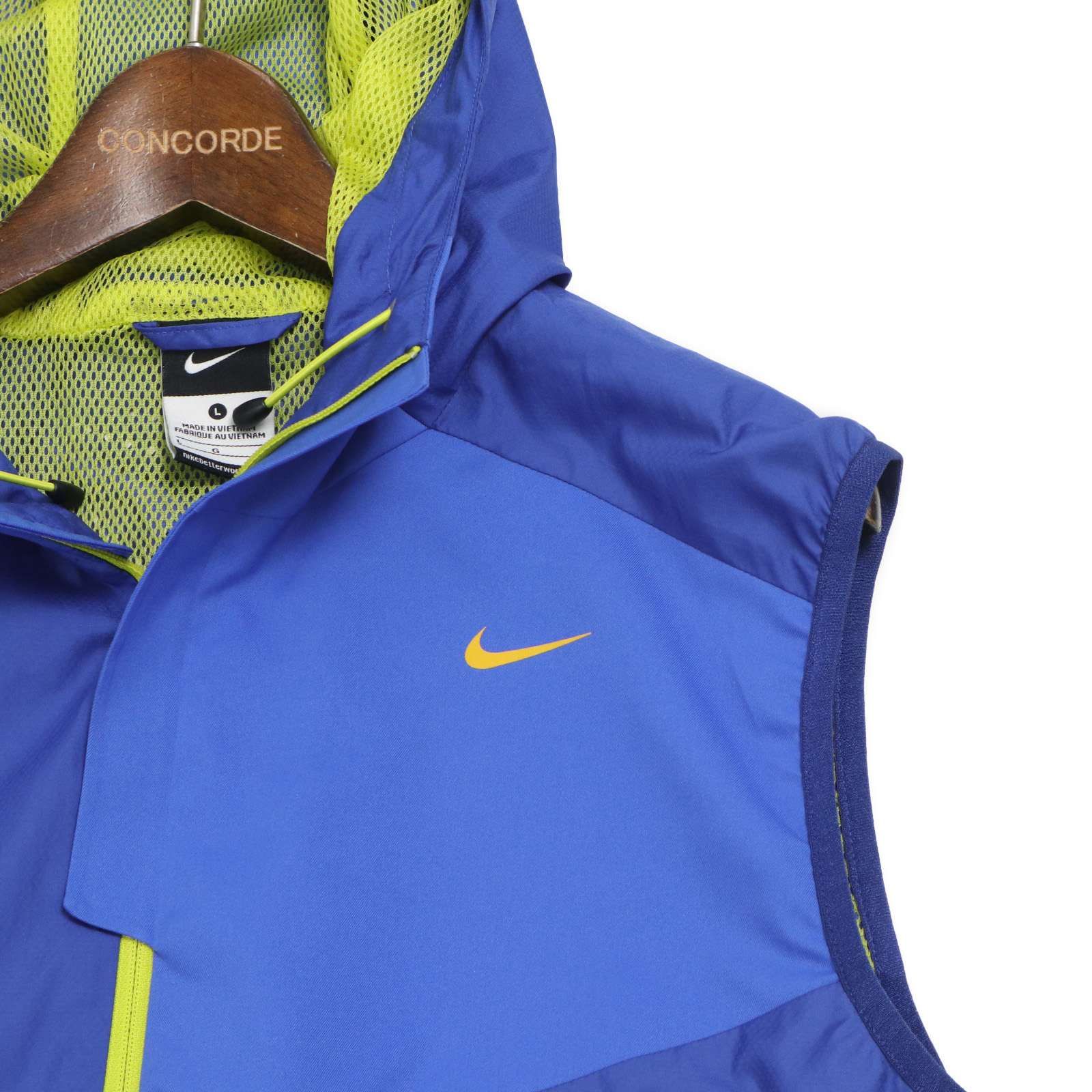 NIKE ナイキ 通年 裏地メッシュ☆ ハーフジップ フーディー ベスト 