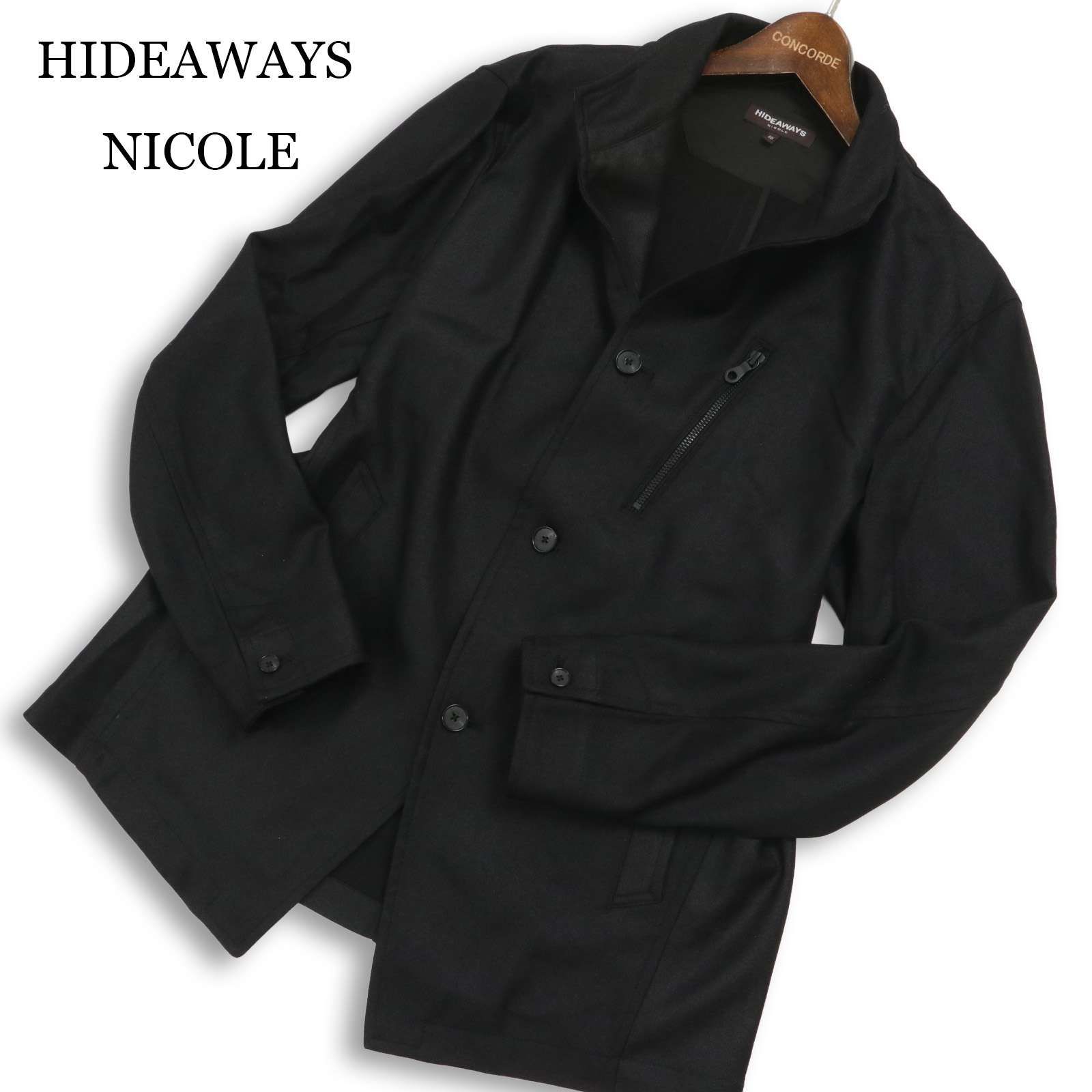 24AW☆ HIDEAWAYS NICOLE ハイダウェイ ニコル ウールライク 
