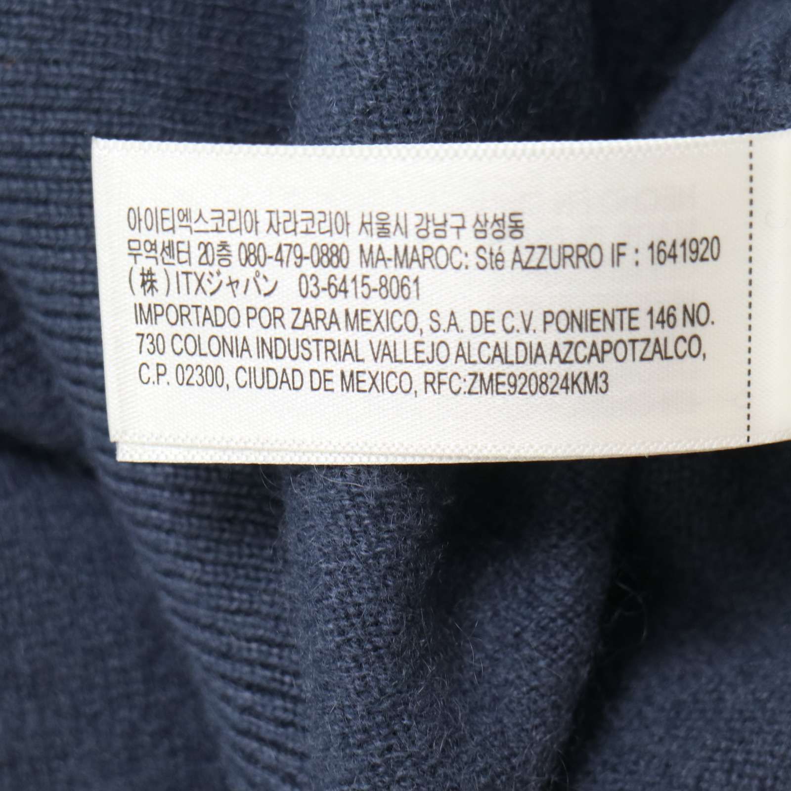 ZARA origins カシミア　クルーネックニット ZARA ORIGINS ザラ マン 秋冬 高級 カシミヤ100%☆ クルーネック