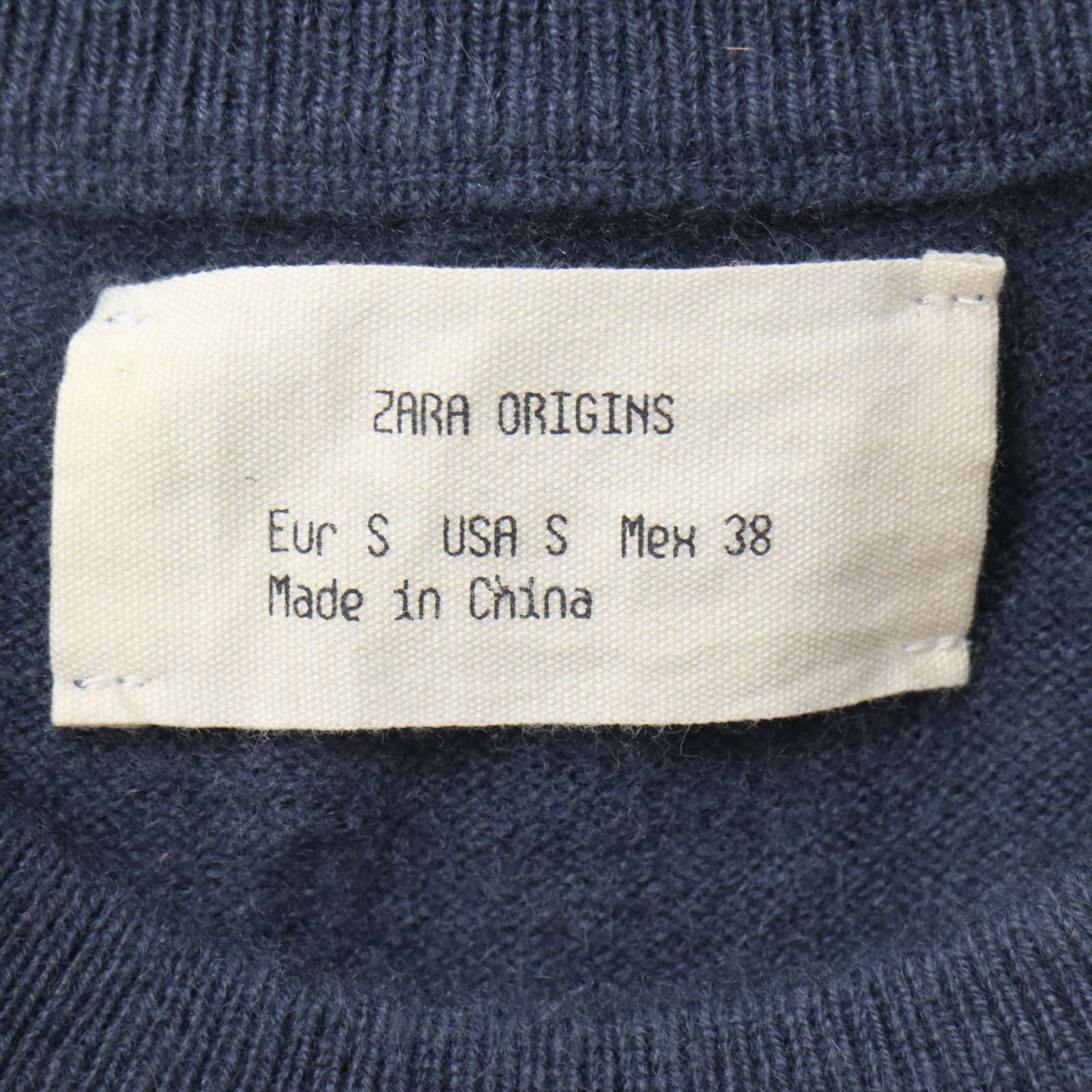 ZARA ORIGINS ザラ マン 秋冬 高級 カシミヤ100%☆ クルーネック