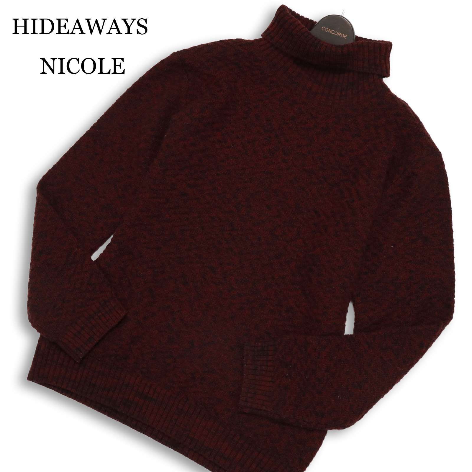 HIDEAWAYS NICOLE ハイダウェイ ニコル 秋冬 ウール混 