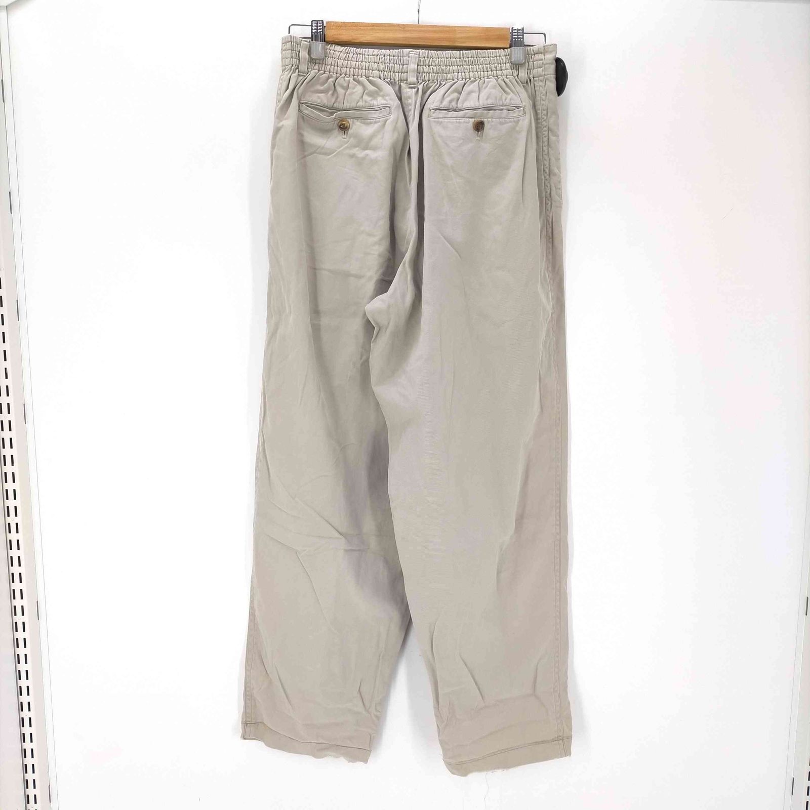 イッセイミヤケ ISSEY MIYAKE 90-00S 黒タグ 2タック コットン ツイル