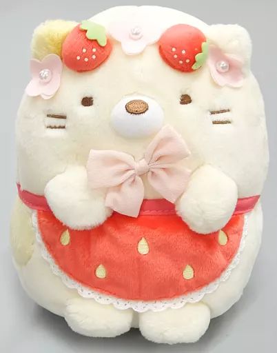 中古】ぬいぐるみ ねこ(喫茶すみっコでいちごフェア) もっちり