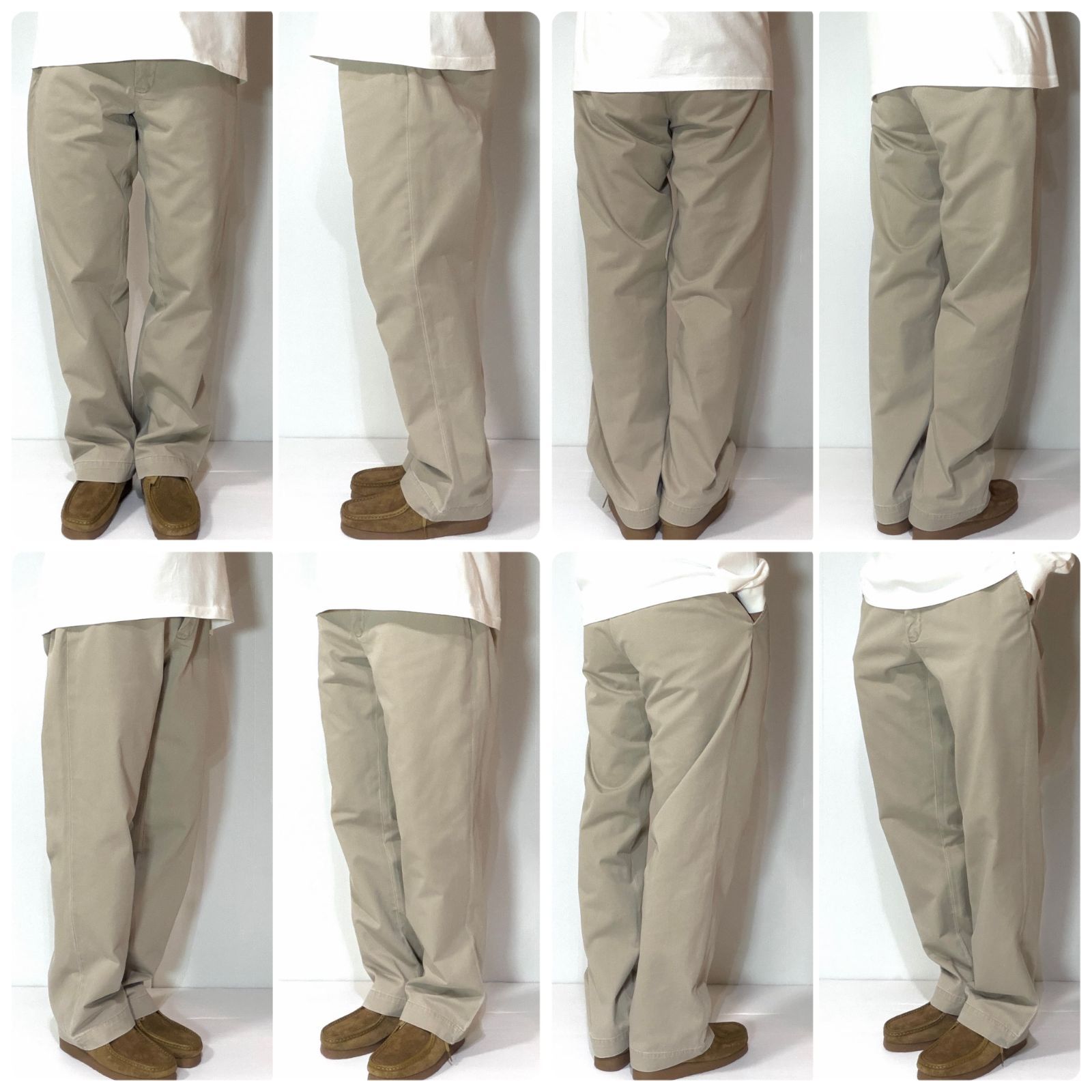 90s 美品 ポロバイラルフローレン チノパンツ ベージュ ツータック W35