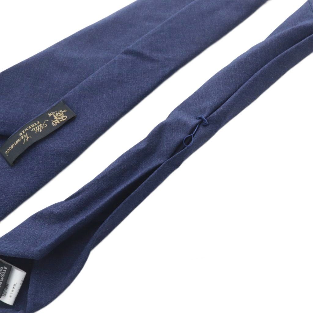 アットヴァンヌッチ Atto Vannucci ネクタイ ウール ネイビー /YO19