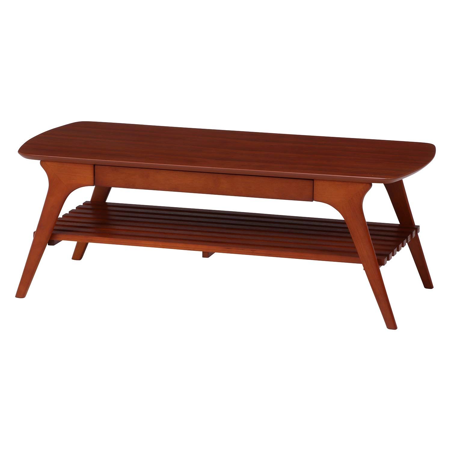 新品 不二貿易 ローテーブル センターテーブル 幅110cm ブラウン 収納