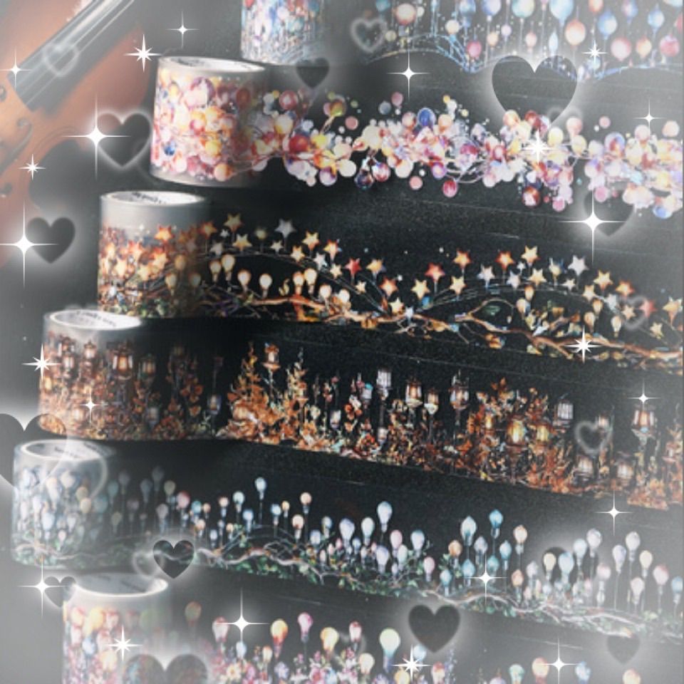 高品質！毎日発送♡おすそ分け☆海外マステ PETテープ 切り売り