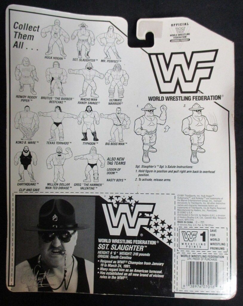 HASBRO OFFICIAL WWF サージェント・スローター - メルカリ