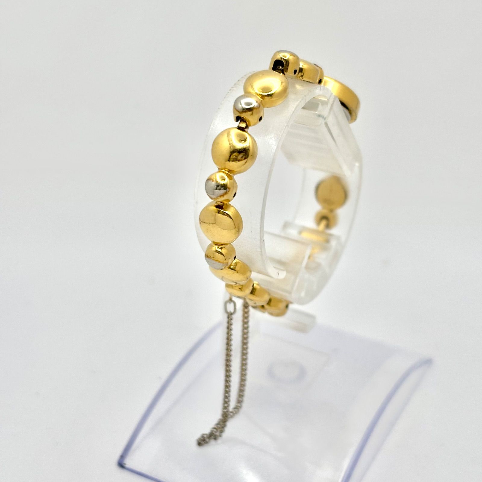 新品電池】SEIKO セイコー 2Pカラーストーン ゴールド レディース