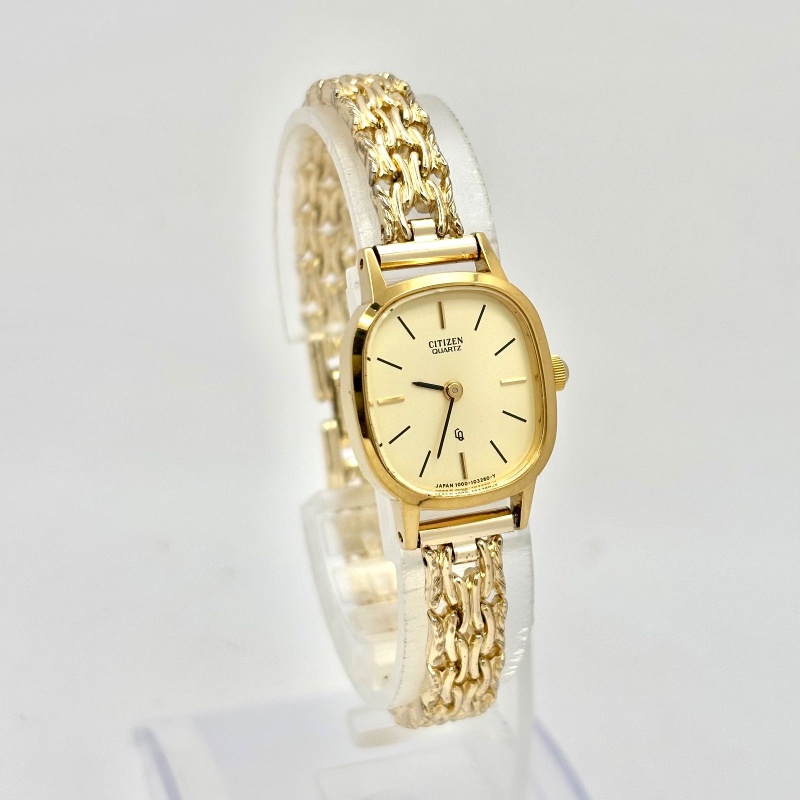 【外観美品/新品電池】 CITIZEN シチズン レディース 腕時計 ゴールド 美品/新品電池】CITIZEN シチズン レディース 腕時計 ゴールド