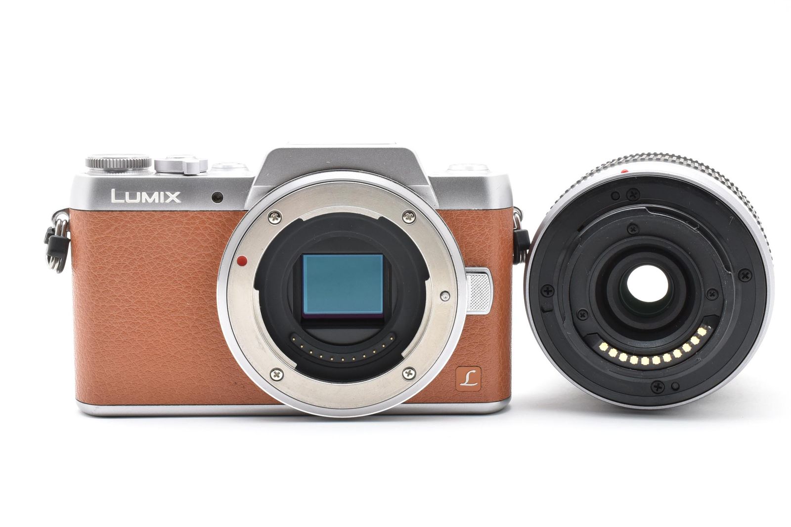 □ 美品 □ パナソニック PANASONIC DMC-GF7 ブラウン レンズセット