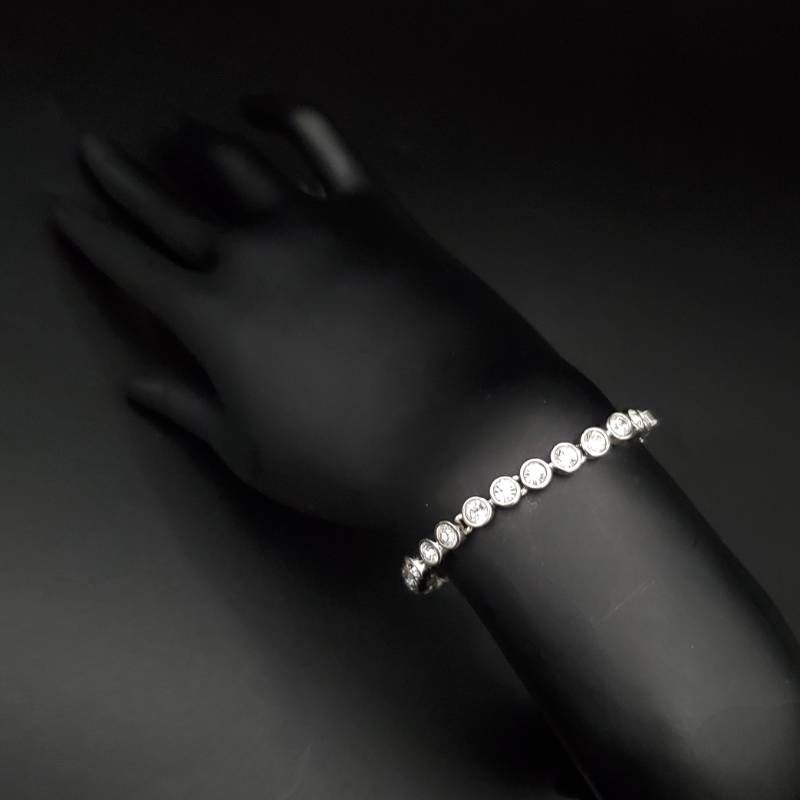 SWAROVSKI スワロフスキー テニスブレスレット クリスタル シルバー