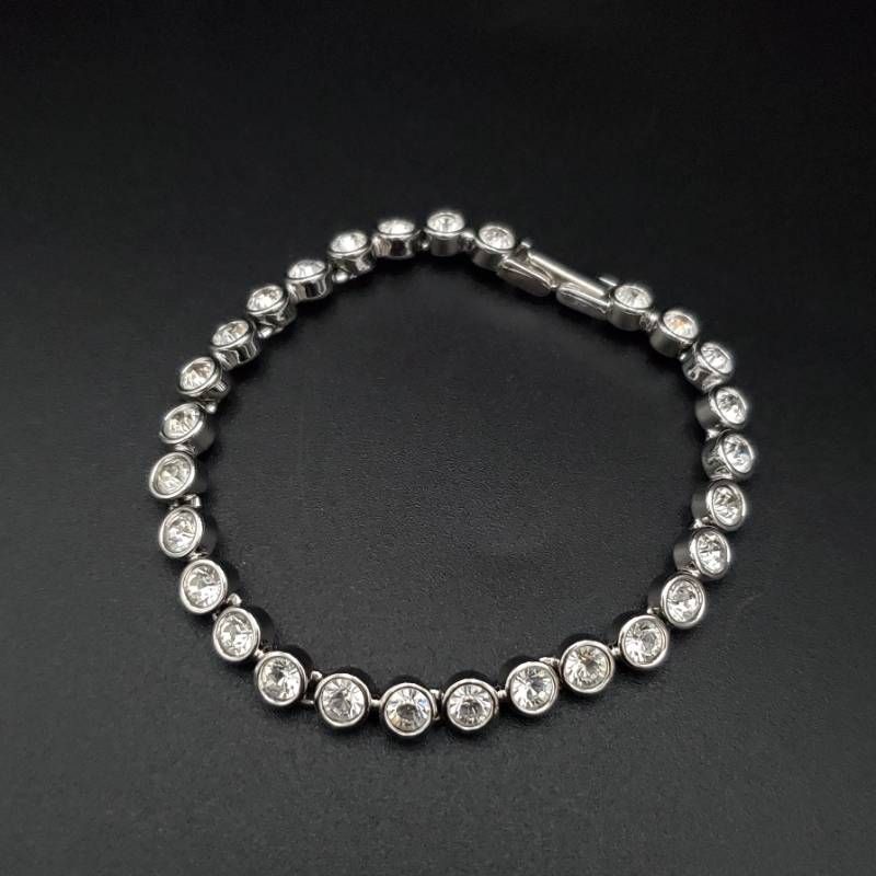SWAROVSKI スワロフスキー テニスブレスレット クリスタル シルバー
