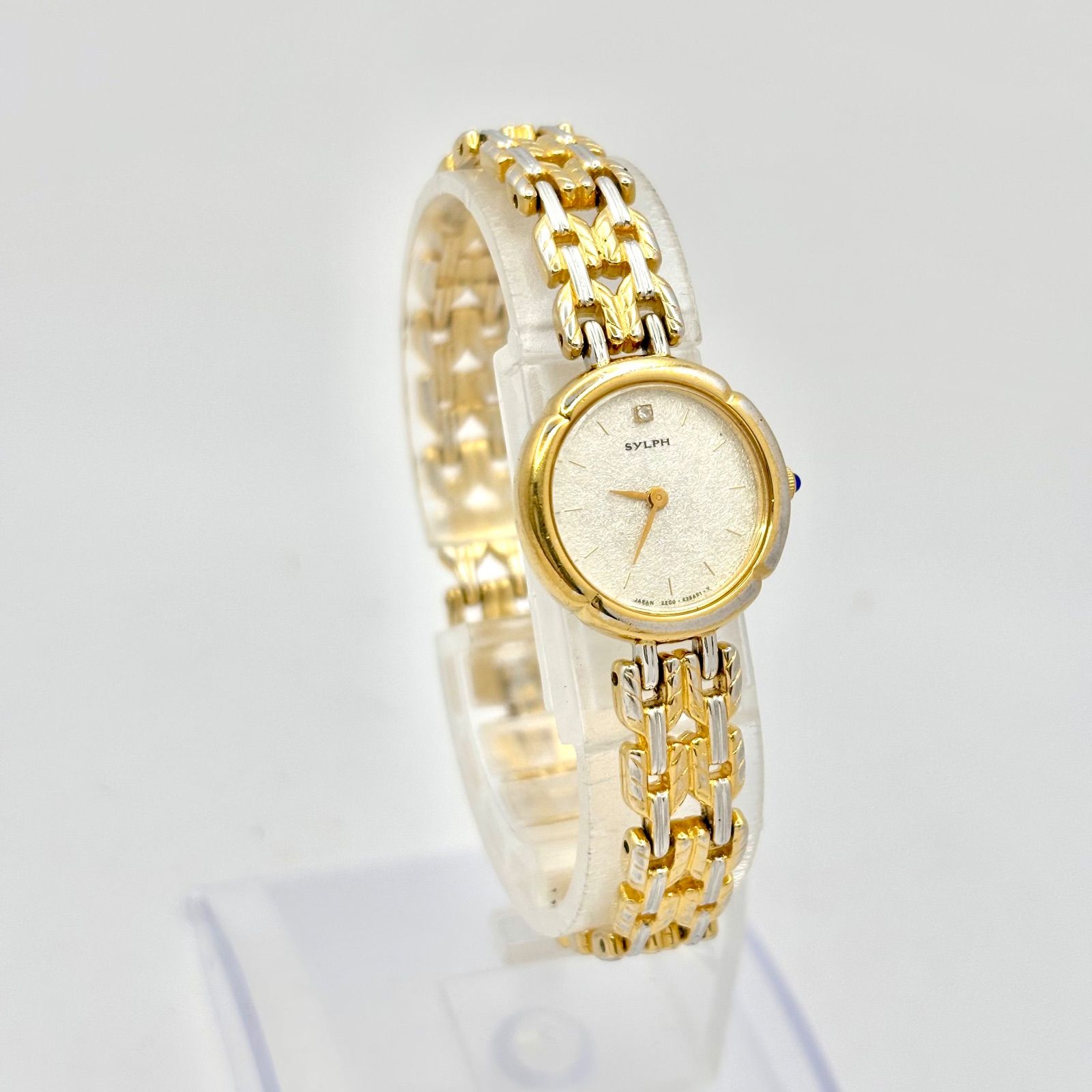 外観美品 新品電池 CITIZEN SYLPH 1Pダイヤ レディース 腕時計 美品/新品電池】CITIZEN シチズン SYLPH シルフ 1Pダイヤ レディース