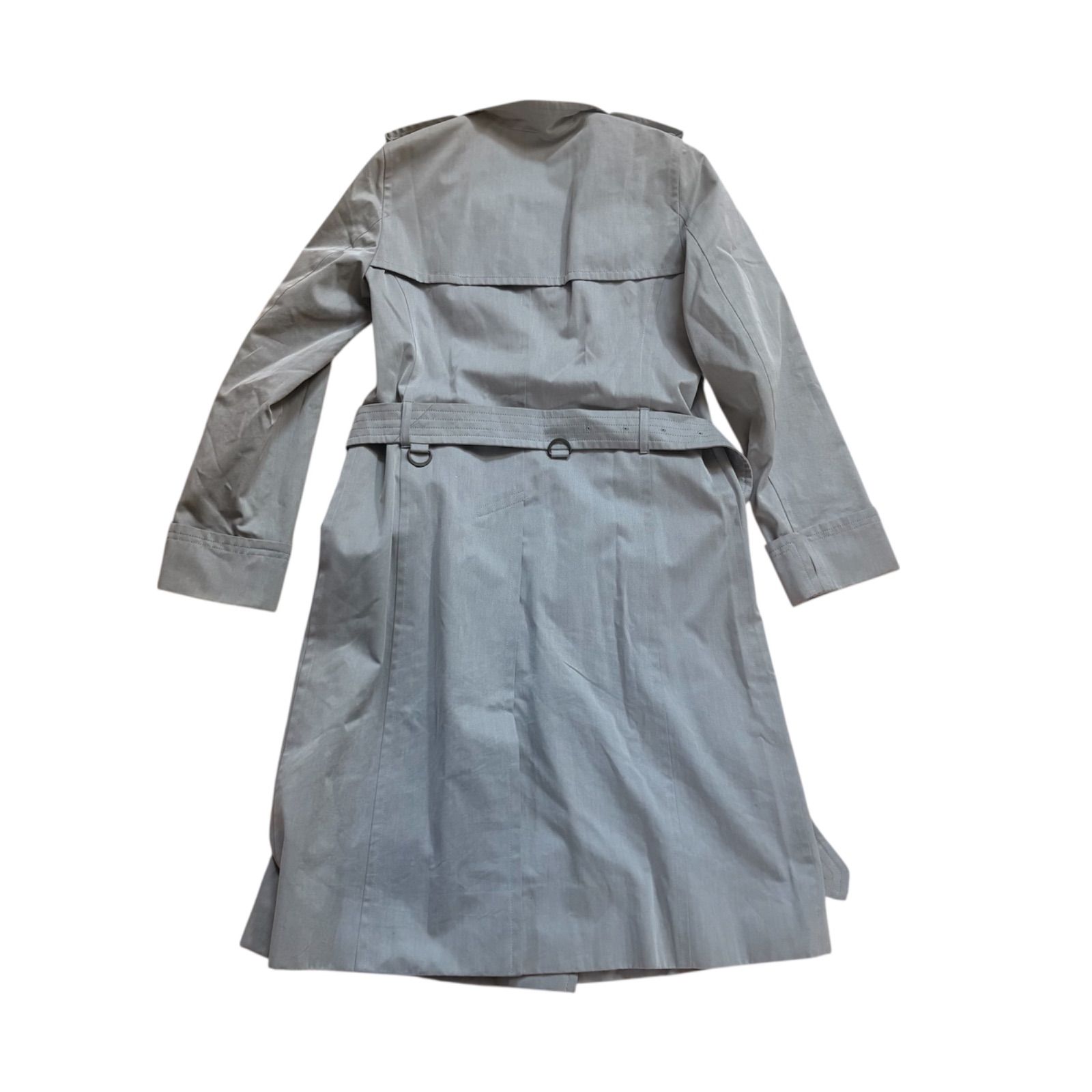 バーバリー ロンドン トレンチコート 38 Mサイズ グレー ノバチェック