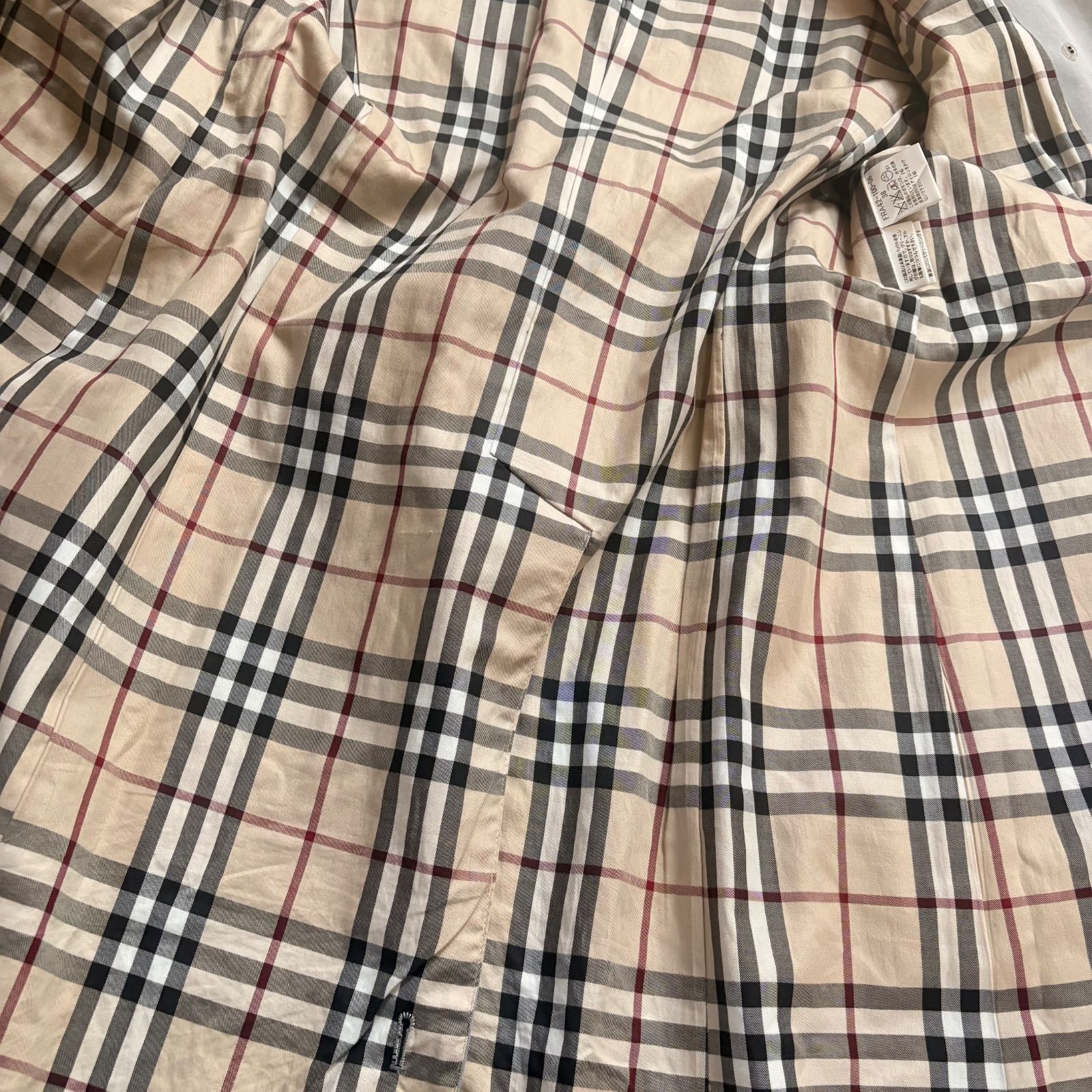 バーバリー ロンドン トレンチコート 38 Mサイズ グレー ノバチェック