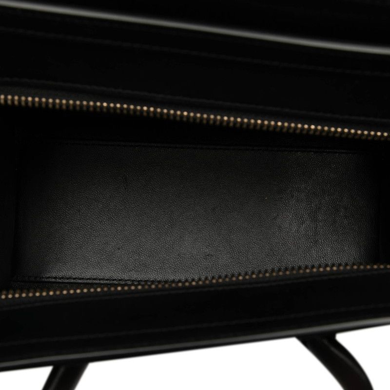 セリーヌ ラゲージ ナノショッパー トリコロール ハンドバッグ