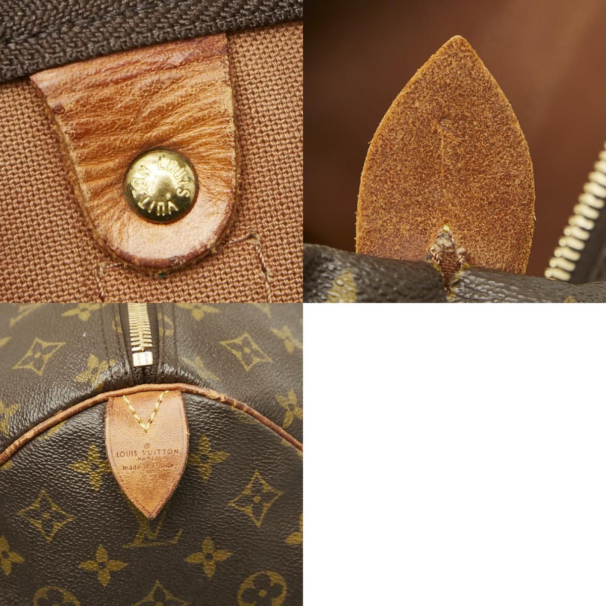 ルイ ヴィトン モノグラム キーポル50 旧型 M41426 ブラウン PVC