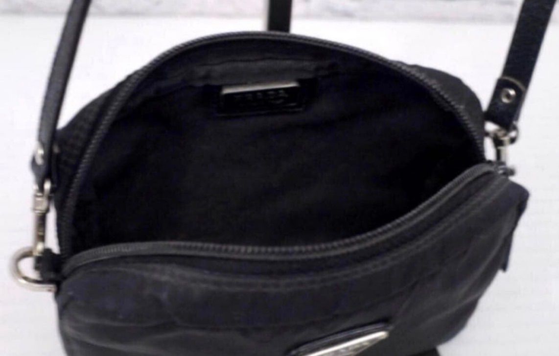 美品◇ PRADA プラダ ユニセックス ナイロンxレザー クロスボディ