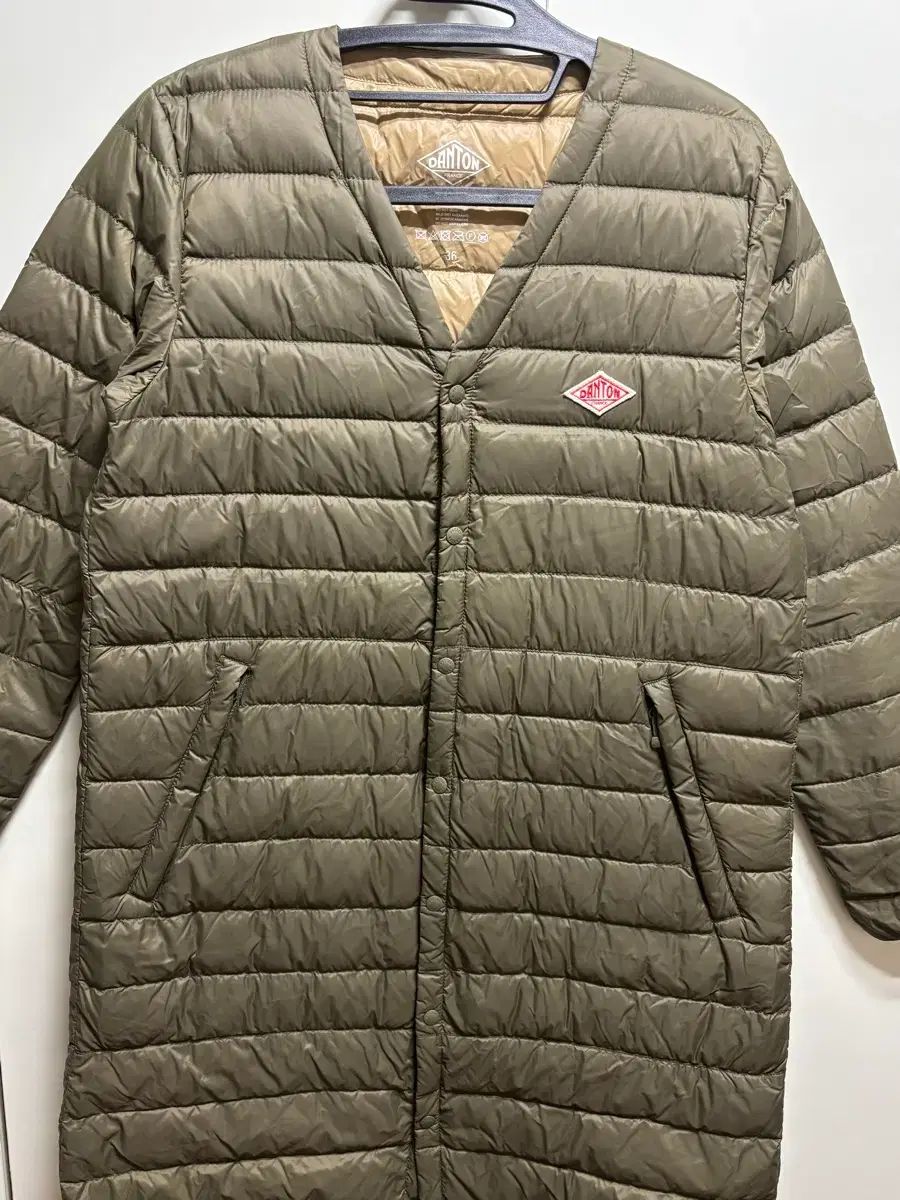 ダントン DANTON レディース ロング 軽量ダウンコート オリーブ 36